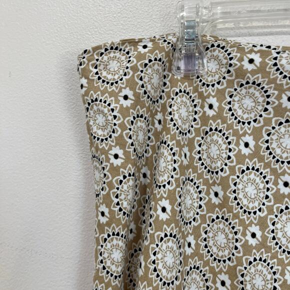 Ann Taylor Factory Beige Linen Blend Midi Skirt Size 14 NWT Office Chic - Picture 8 of 10